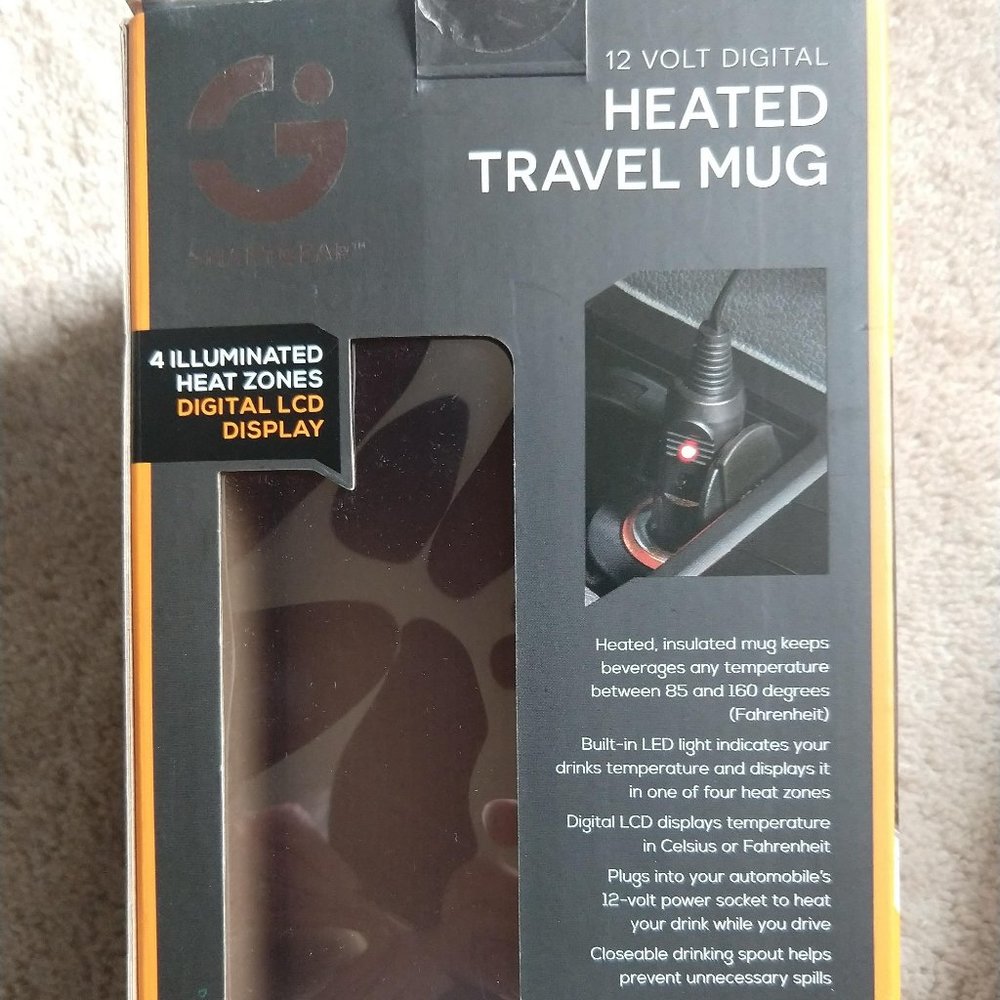 SMARTGEAR,12 volt, Digital Heated Travel Mug